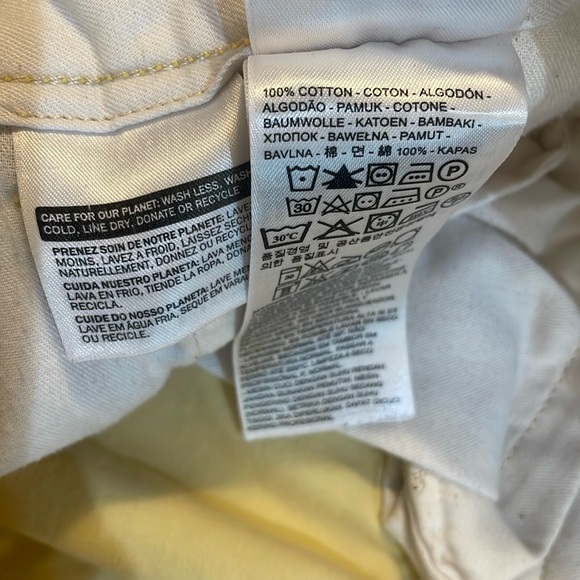 Levi Strauss & Co jeans 100% cotton yellow zipper fly pants mens 31x32 - Picture 10 of 11